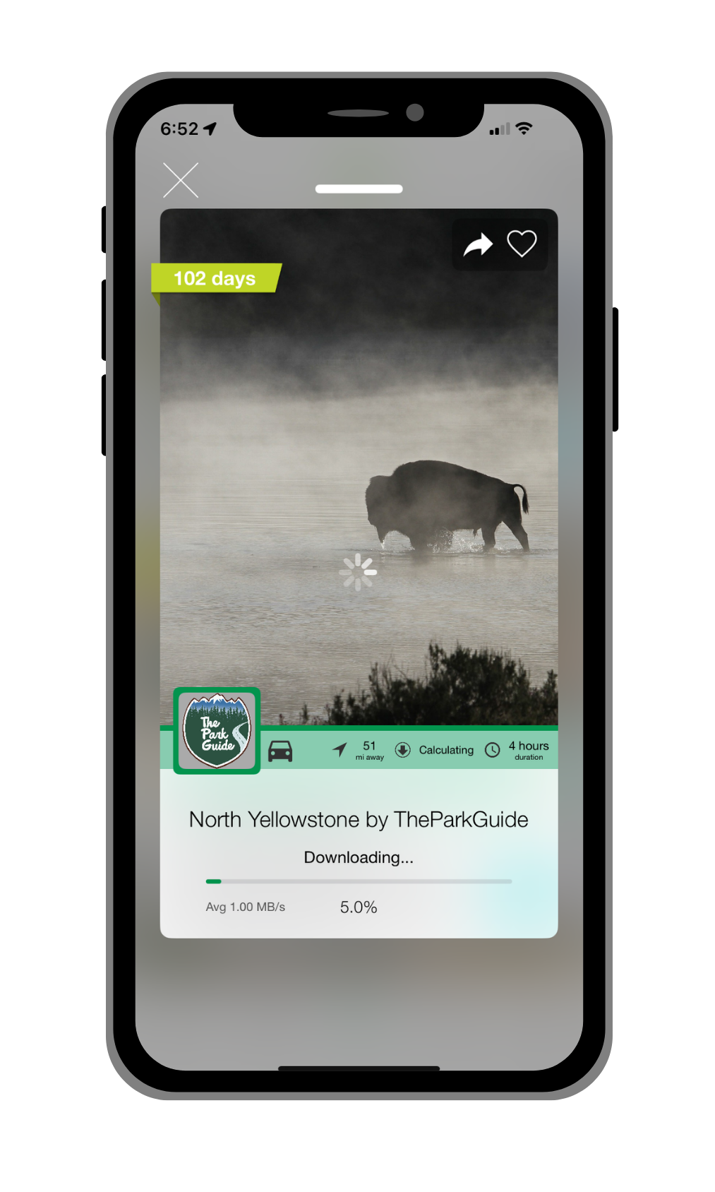 TheParkGuide - downloading tour