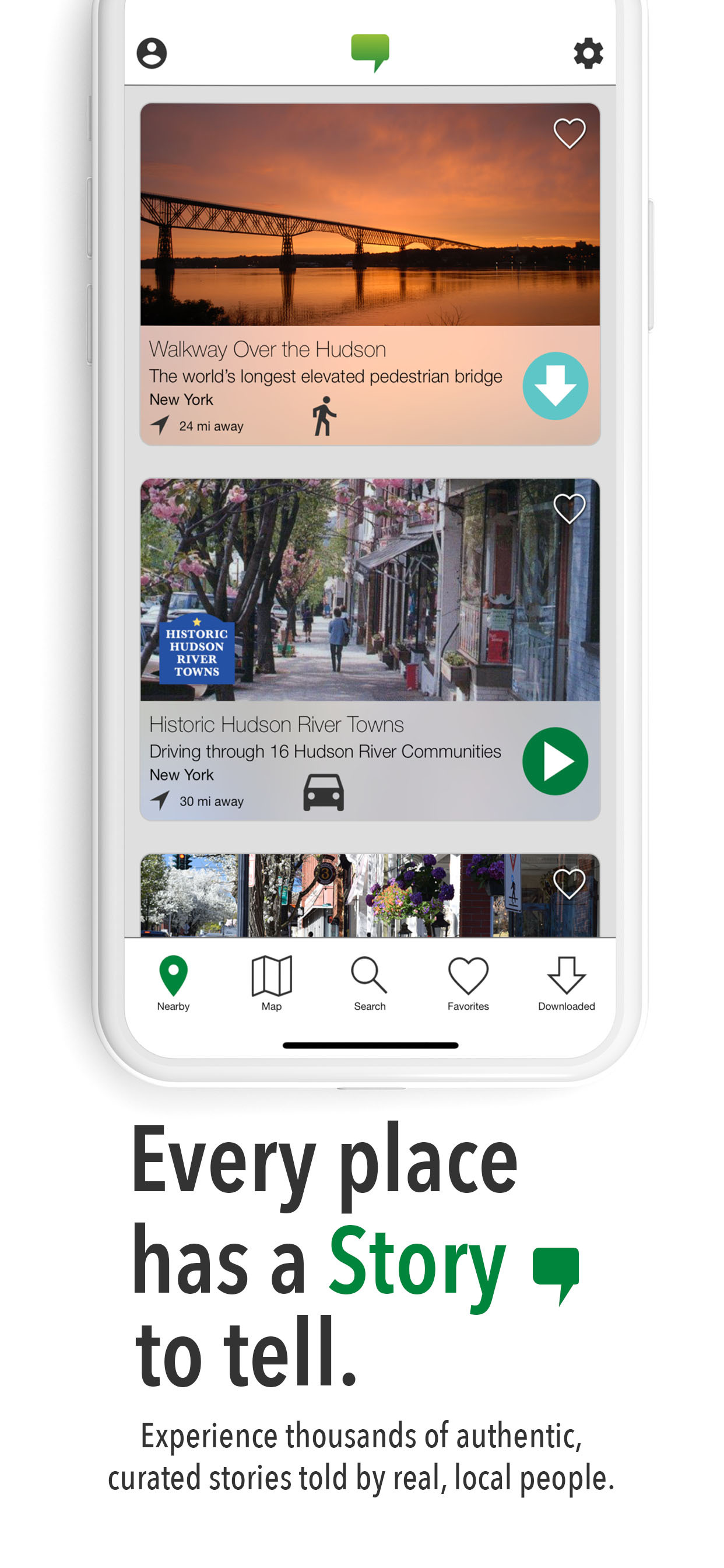 TravelStorys app - browse tours