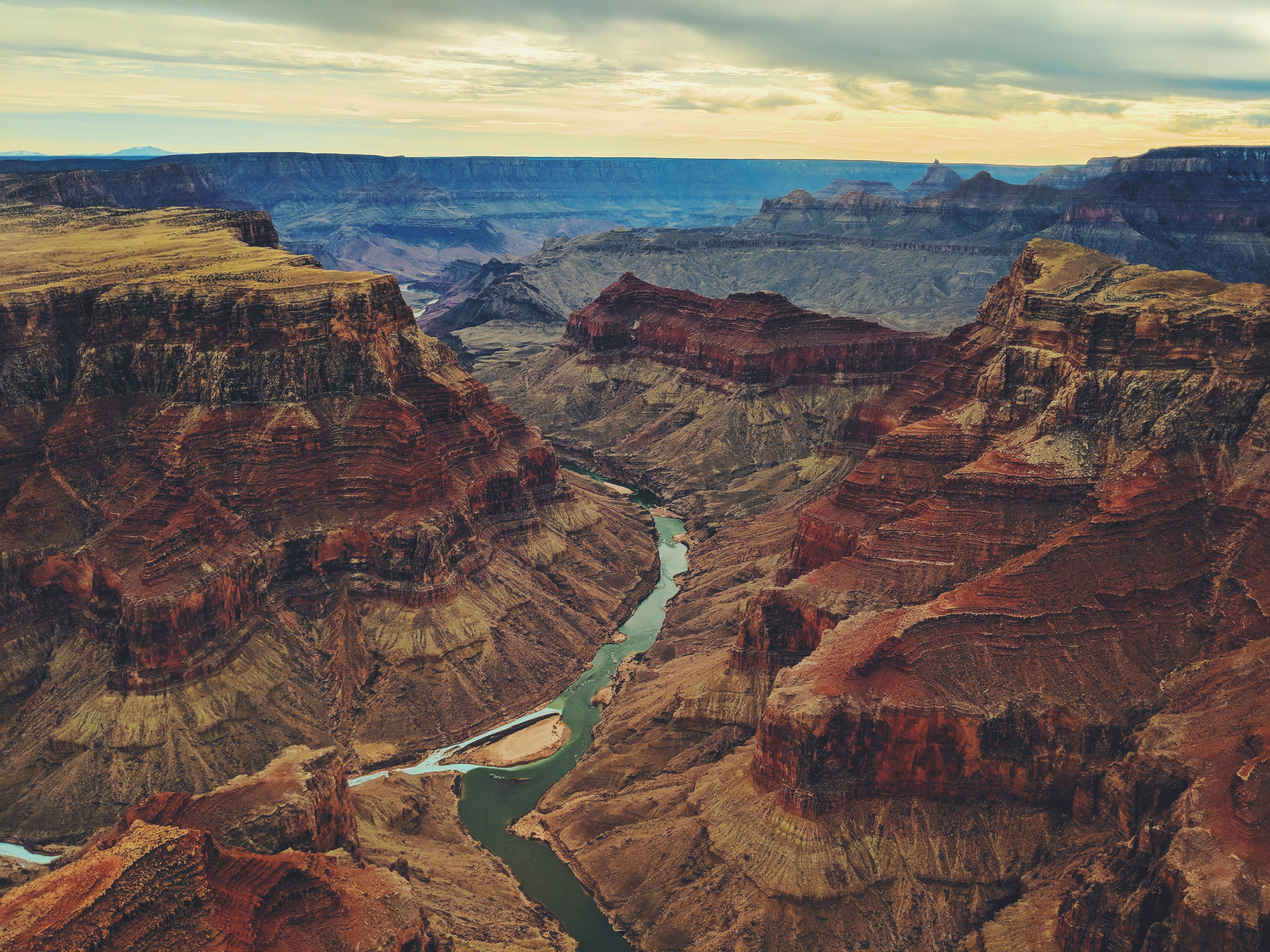 Grand Canyon South Rim Aerial View
