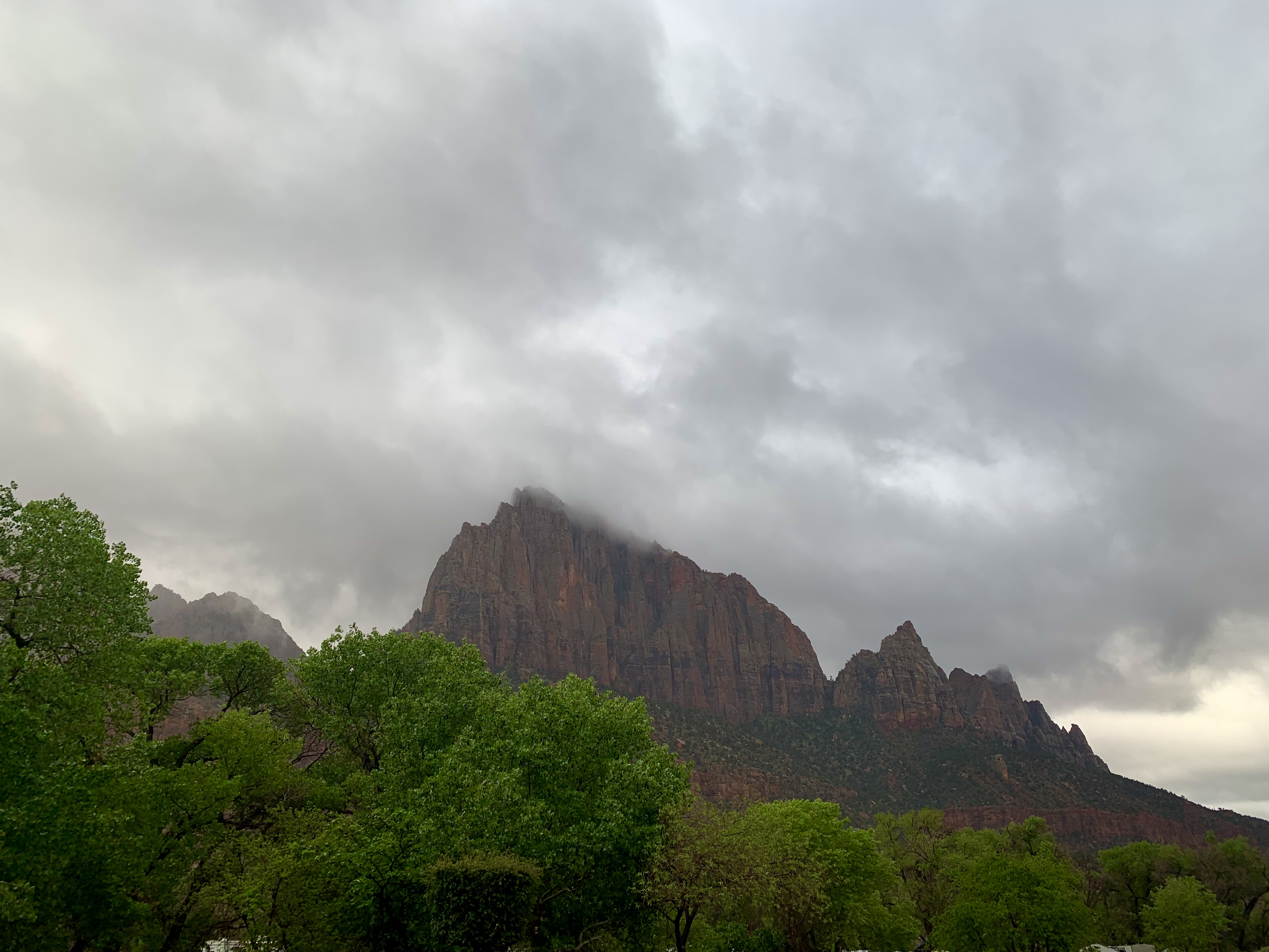 Storm clouds over Zion National Park